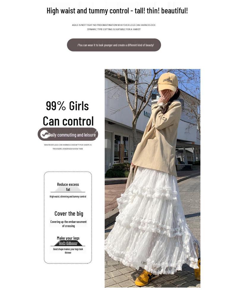 Women's High Waist Pleated Midi Skirt - 2025 Spring/Summer Collection