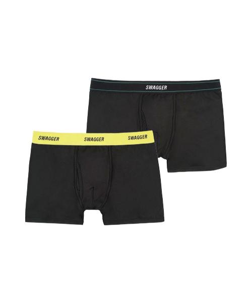 

[Swagger] [4 шт.] Мужские свежие охлаждающие трусы / Боксеры Pro 2.0 [Отправка из Кореи] 100% Оригинал Green Stripe 4p S