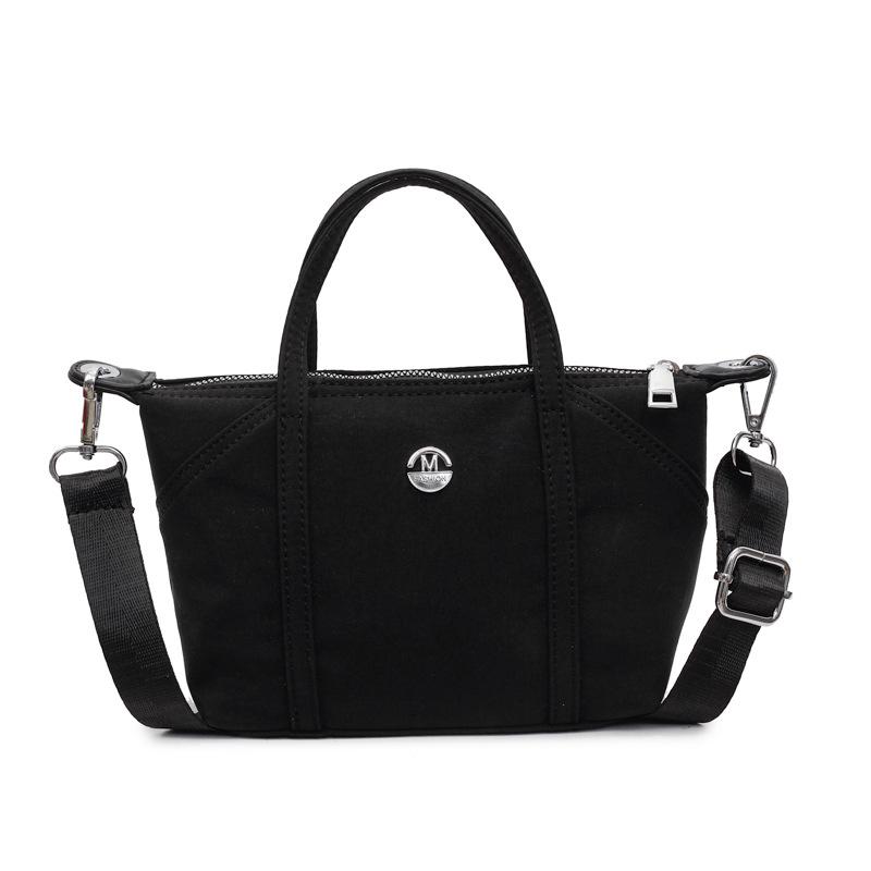 Canvas Bag Women's Summer New Niche Design Messenger Bag Simple and Versatile Portable Work Small Square Bag