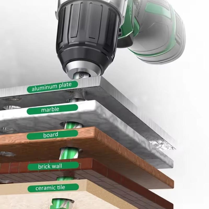 Spiralbohrer für Fliesen Beton Multifunktionale Bohrer Superharte Schneide Bohrer 3-12mm Schlagbohrer