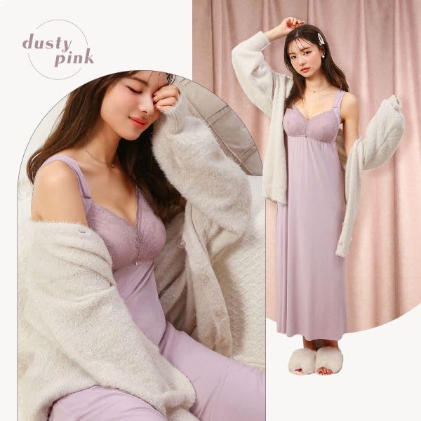 Blooming Flora Loungewear Pajama Dress with Maxi and Integrated Night Bra for Day and Night Available in and LL Summer Sizes Cups, Length, Use, M, L,
