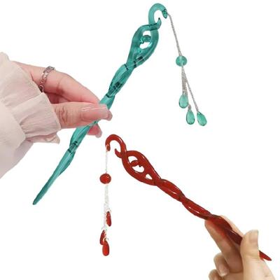 Fermacapelli Vintage Bastoncino per Capelli Costume Han Cinese Acconciatura da Sposa Gioielli per Capelli