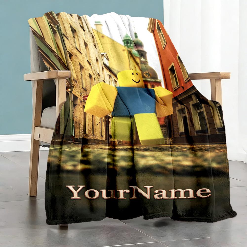 Roblox 397 Personalized Name Blanket Multi-purpose Personalized Blanket Durable Comfort for Bed Living Room Livingroom Office Ideal for All Seasons