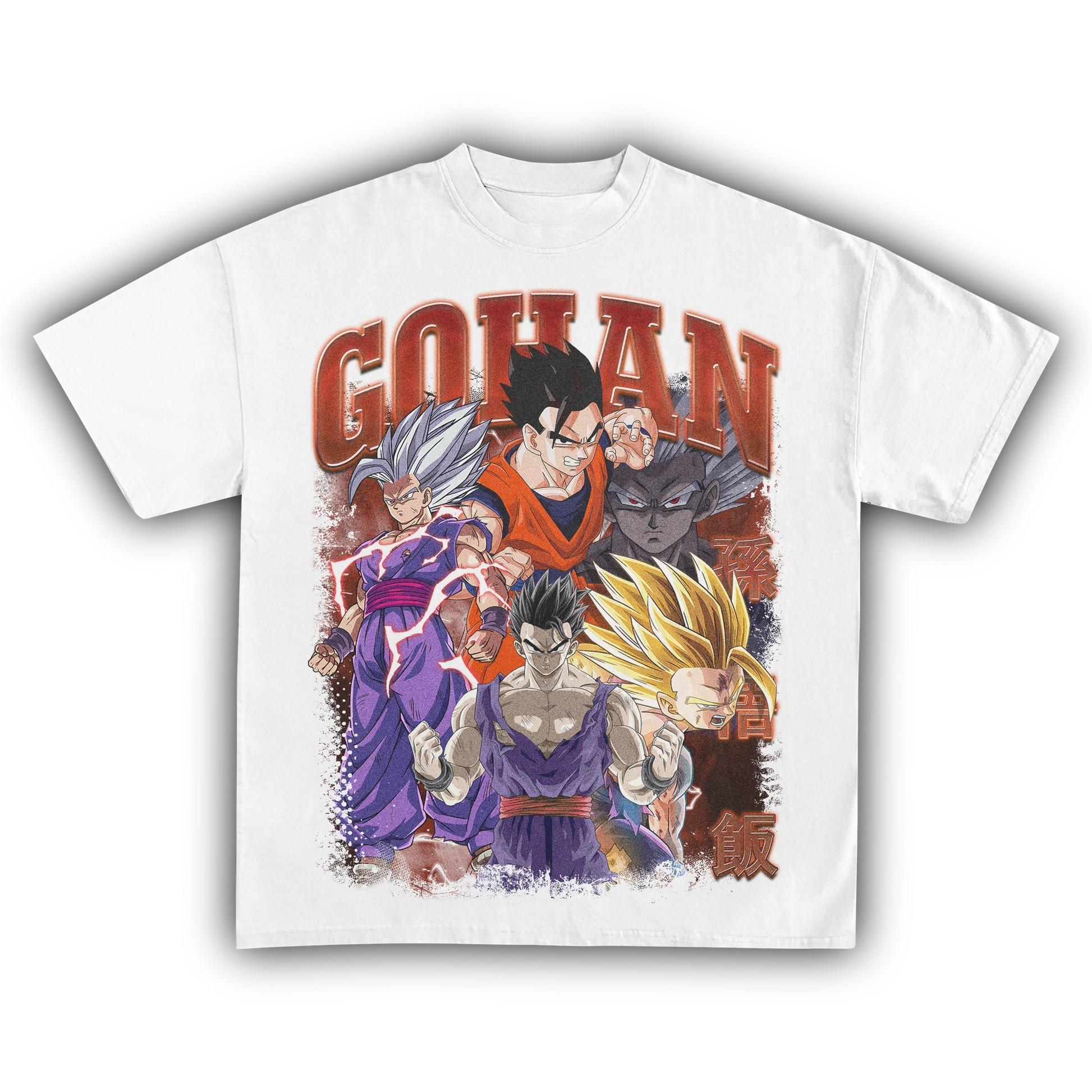 

Gohan Dragon Ball Z T-Shirt Men Women Anime Graphic Cotton Short Sleeve Streetwear Tee S разноцветный