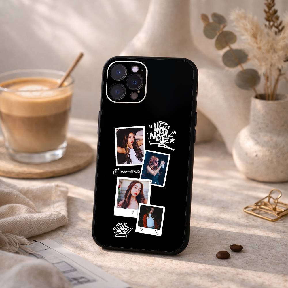 N-Nicki N-Nicole Rapper Phone Case For iPhone17 16 15 14 13 12 11 Pro Max Plus,5G Soft Black Case