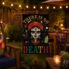Durable Fabric Garden Flags Day of The Dead Flag, 12x18 Inch Floral Skull Decorative Yard Holiday Party Outdoor Banners Mexican Gothic Skeleton