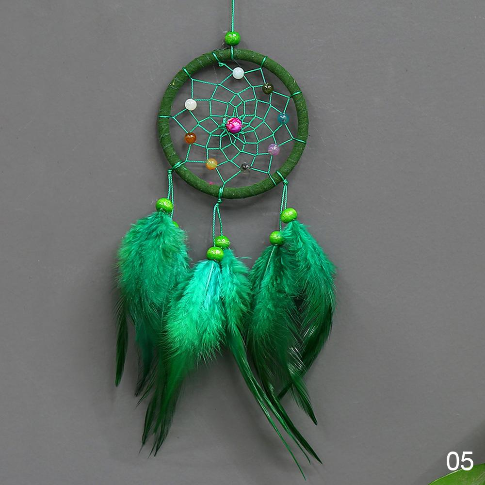 Feather Dream Catcher Handmade Wall Hanging Wind Chimes Creative Hollow Home Car Ornament Craft Decoration Gifts