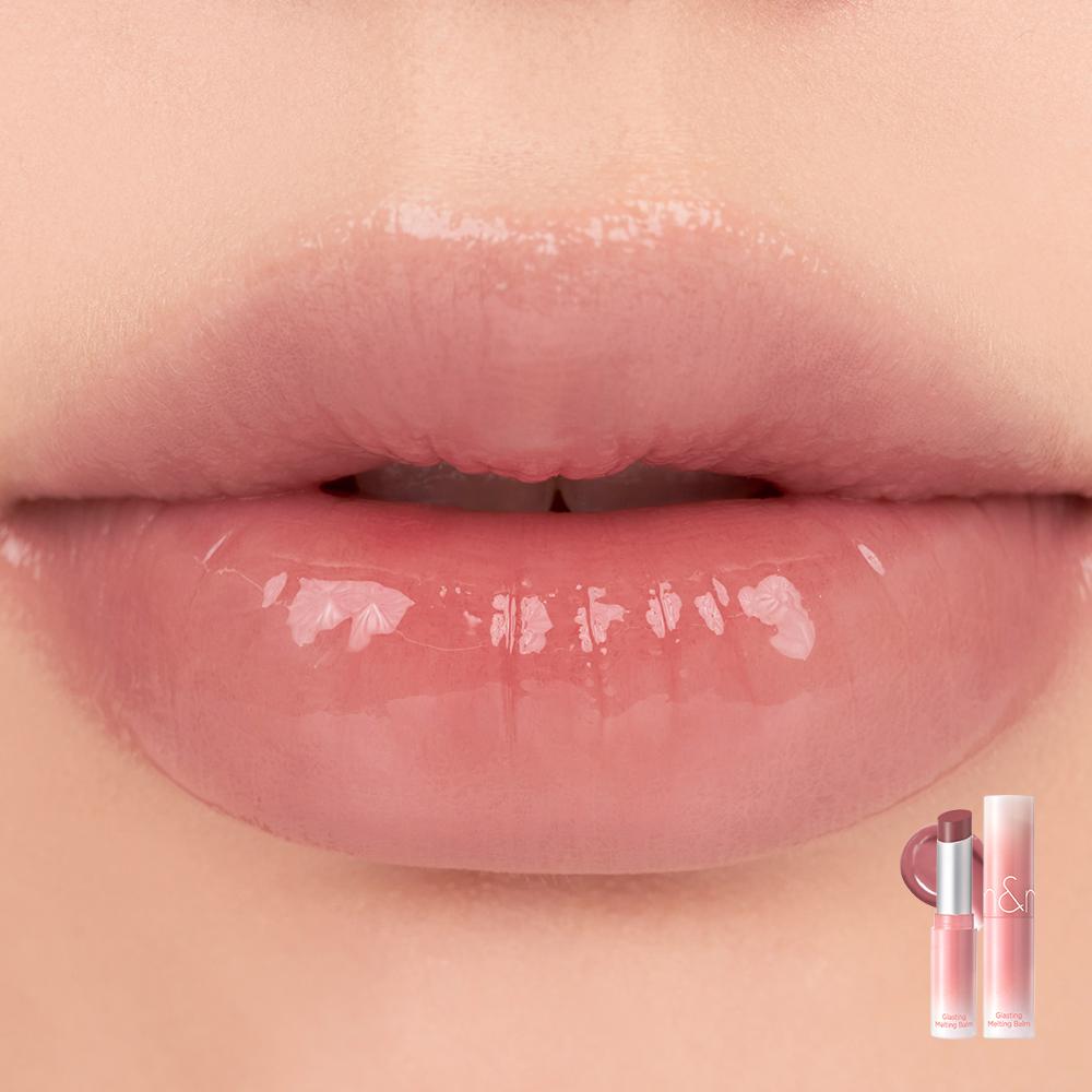 Rom&nd Glasting Melting Balm  3.5g– Korean Hydrating Lip Balm with Glossy Finish – Natural Nude & Pink Shades – Trending K-Beauty Gift