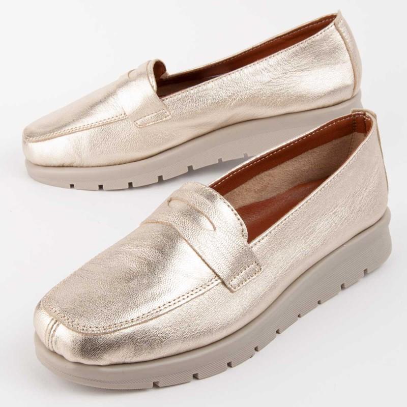 Purapiel Mocasín De Piel Para Mujer.  Meilis 103025 38