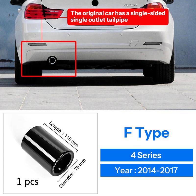 For BMW 1 2 3 4 5 Series X1 3GT F20 F22 F30 F32 F34 F36 F10 F48 Car-Styling Rear Exhaust Pipe Cover Trim Frame Auto Accessories