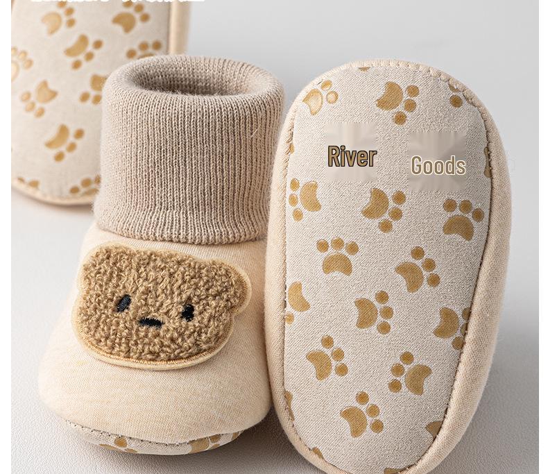 Warm Velvet Infant Pre-Walking Non-Slip Socks for Autumn/Winter