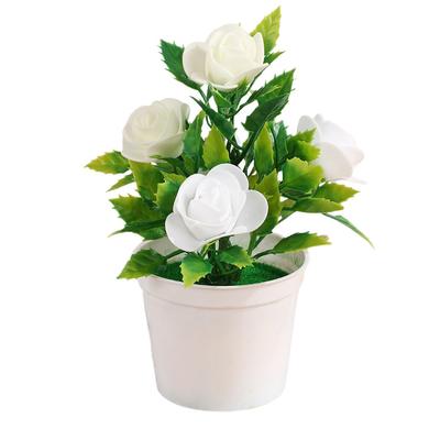 Mehrfarbiger künstlicher Rosen-Bonsai, Handwerk, Foto-Requisiten, simulierte Topfblume, Hochzeitsgeschenke, Szenenmodell