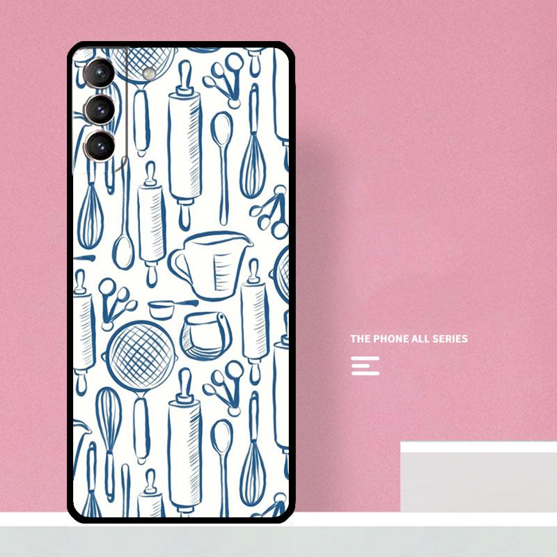 Cooking Chef Knives Phone Case For Samsung Galaxy S25 S26 Ultra S20 S21 S22 S23 S24 S10 Plus S25 FE Cover Coque