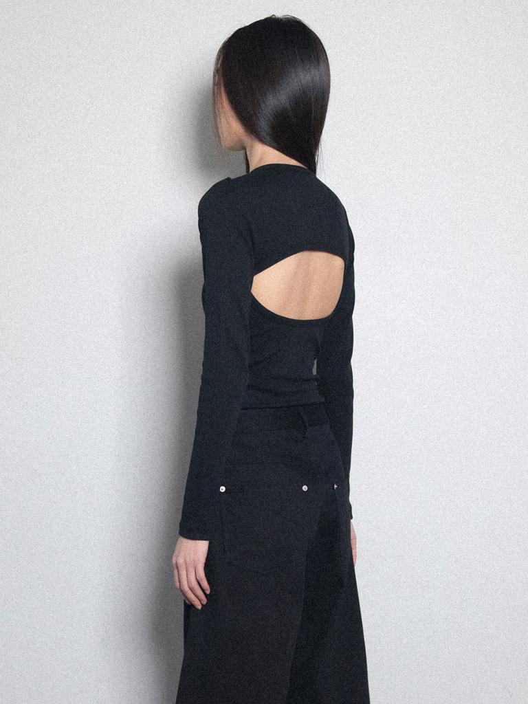 Visus Cut-Out Body Suit_Black