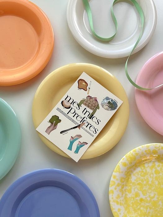 Элегантная Столовая Молочная Софи Десертная Тарелка 4 Цвета Тарелка для Подачи Бранч-Кафе Pink M