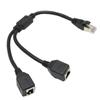 RJ45 Ethernet Adapter Cable Extension 1 To 2 Port Excellent Connection Transmission Good Signal Ethernet Socket Adapter