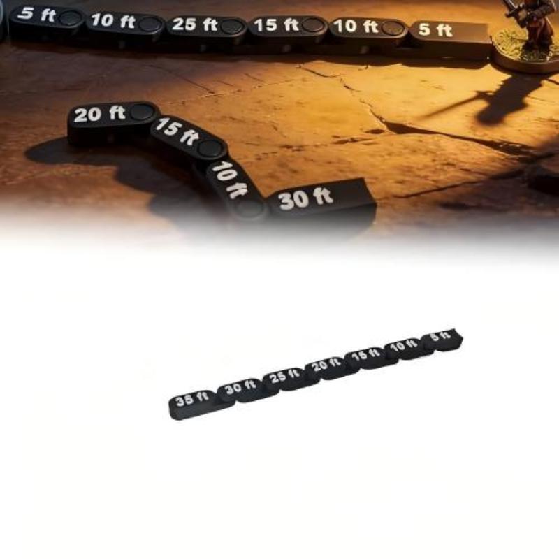 Tabletop RPG Articulated Movement Ruler for DND 8 Section 12 Inch Flexible Accurate Ruler for Adventure  Scenario Use