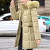 Fashion Female Warm Coat Winter Long Parkas Hooded Faux Fur Collar Loose Thick Women's Jackets
