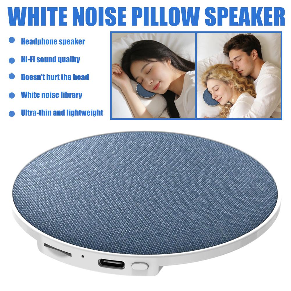 Portable Under Pillow White Noise Bluetooth Speaker Small Sleep Sound Ultra Thin Machine For Home Music Audiobooks Sleeping