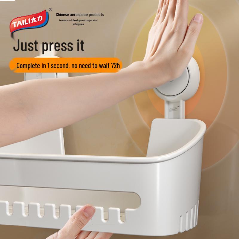Taili Bathroom & Kitchen Suction Cup Storage Rack