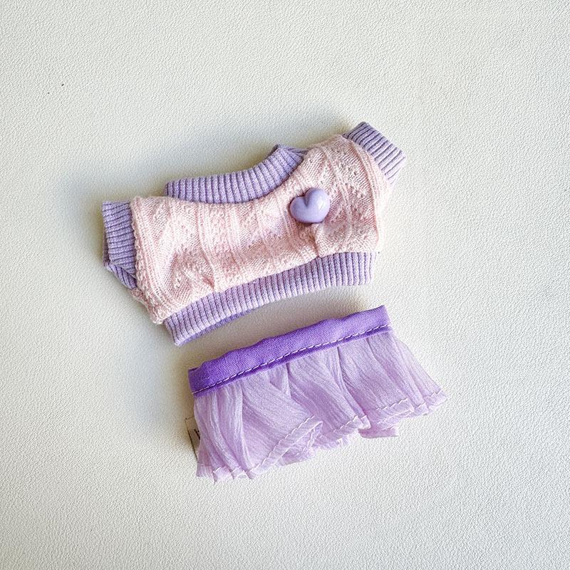 

Одежда для кукол Набор юбки из тюля Стильный наряд Замена для 17-сантиметровых кукол Ropa Labubu Аксессуары