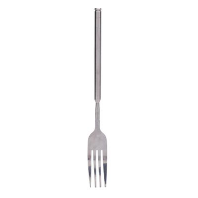 Extendable Fork Stainless Steel Long Handle Portable Telescopic Fork for BBQ Dinner Dessert