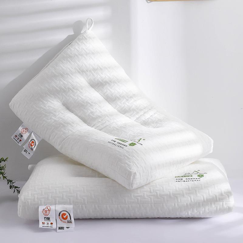 New Breathable Knitted Cotton Comfortable and Comfortable Sleeping Low Pillow Pillow Core Neck Protection