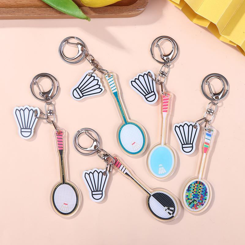 Badminton Schlüsselanhänger Cool Luxuriös Kunststoff Schlüsselanhänger Auto Schlüsselanhänger Schlüsselring Kette Anhänger Rucksack Dekoration Für Enthusiasten Geschenk