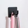 Rustproof Towel Rack Bathroom Clothes Hanger Adhesive Hooks Stainless Steel Hook Wall Door Holder