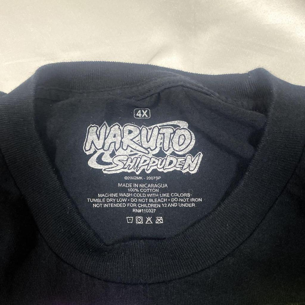 [USED] Rare Size Naruto Shippuden 4XL Anime T-Shirt Naruto Big Size