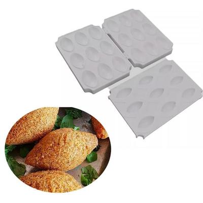 Household 4/9 Holes Meatball Maker Manual Efficient Kibbeh Roll Moulds DIY Plastic Meatloaf Mold Restaurants