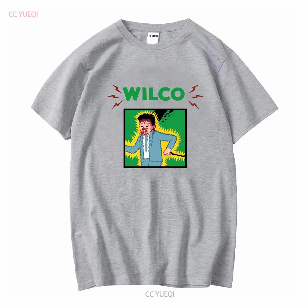 T-shirt Wilco Tour Band Rare Pour Fan Coton Toutes Tailles S à 5XL Basique Vintage Lavé Étiré Streetwear Homme Mode Polyvalent