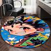 1pc Anime Design Round Carpet Office Chair Mat, Non Slip Rug for Home Decor, Living Room, Bedroom, Game Room, Gift