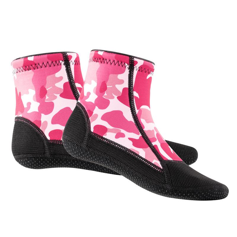 

Носки для дайвинга для мужчин Водонепроницаемые Теплые Носки для снорклинга Защита от порезов Износостойкие Пляжные носки для дайвинга Плавания Серфинга и Водных видов спорта XS розовый