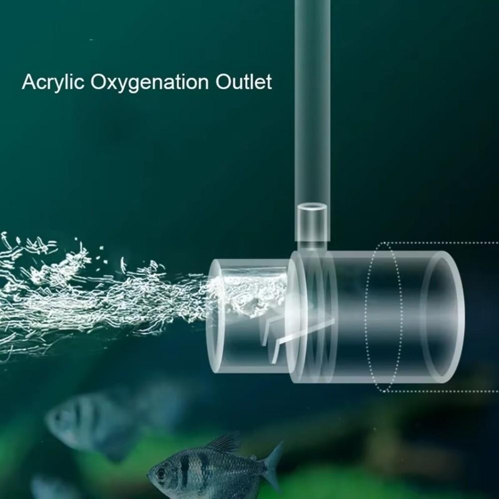 Acrylic Fish Tank Oxygenation Outlet Filter Clear Non-electric Oxygen Pump Dissolved Oxygen Diffuser Aquarium Accessories