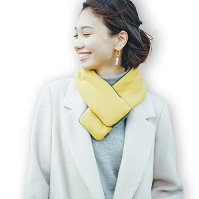 Wearable Heater Scarf, Rechargeable USB, Washable, Mustard, ONVEIL