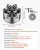 VEVOR 6-Jaw Lathe Chuck, 6 Inch (160 Mm), Self-Centering Chuck with D1-4 Cam Lock Backing Plate