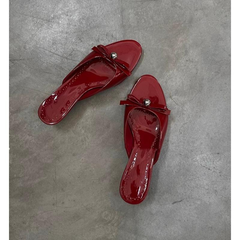 

Fashion Summer Trend Luxury Fashion Heel Sandals for Women Lace Mesh Bow Design High Heel Slippers Zapatos De Mujer 35 красный