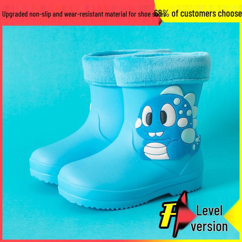 Cartoon Baby Non-Slip Waterproof Rubber Rain Boots - Cute Toddler Shoes