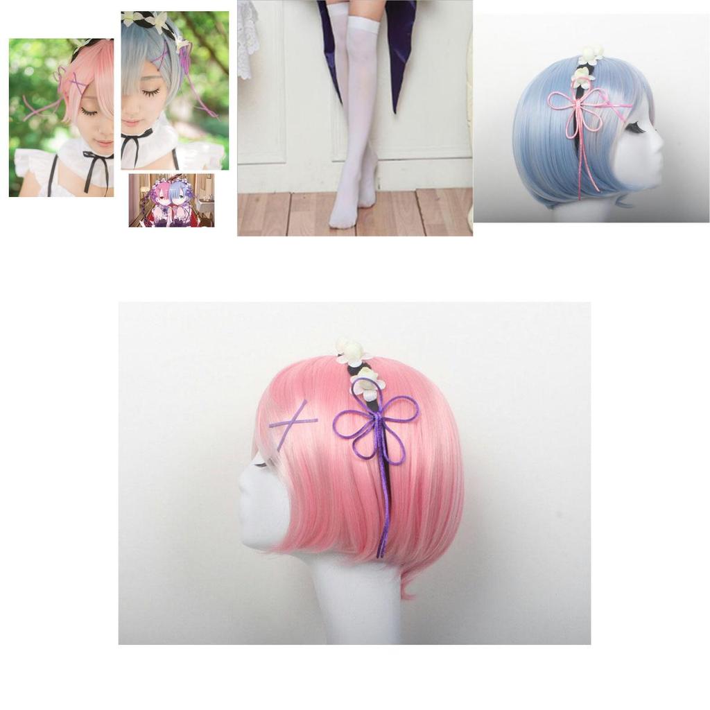 Elegant Zero Kara Hajimeru Isekai Seikatsu Twins Ram/rem Versatile Cosplay Maid Dress With Matching Headwear