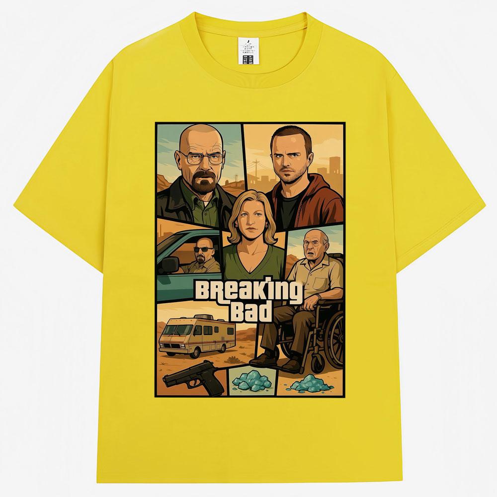 Breaking Bad Heisenberg Better Call Saul T Shirt Men Women Fashion Vintage Popular T-shirts Oversized Cotton Shirts