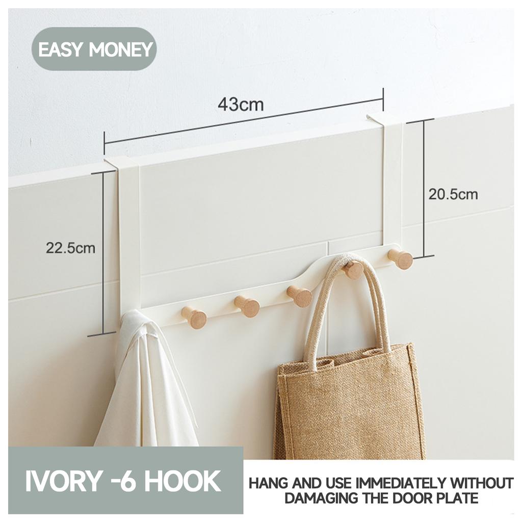Hangers Door Back Coat Storage Rack Clothes Jacket For Entryway Bedroom