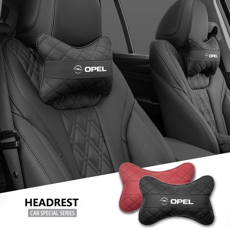 AAAYT1 Car Seat Headrest Pad Protect Lumbar Cushion Accessories For Opel Mokka Corsa D Astra Adam Antara Zafira Combo OPC Vectra H G J