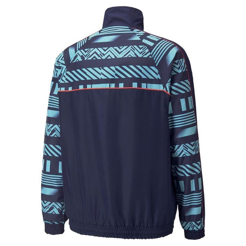 Puma Manchester City Collaboration Casual Spliced Woven Windbreaker Jacket Men Jackets 765215-08