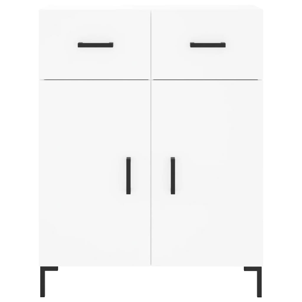 Vidaxl Display Cabinet, White, 69.5X34X180 Cm, Wood-Based Material