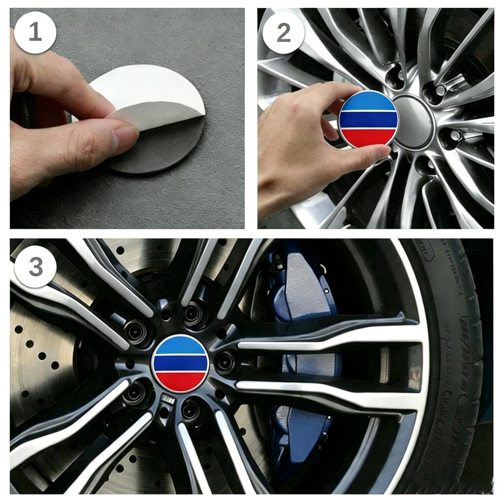 4-Piece 56mm Car Wheel Hub Cap Center Modification Stickers F35 F30 E90 G28 F18 E60 X1 for BMWF48 X3 F25 DB2