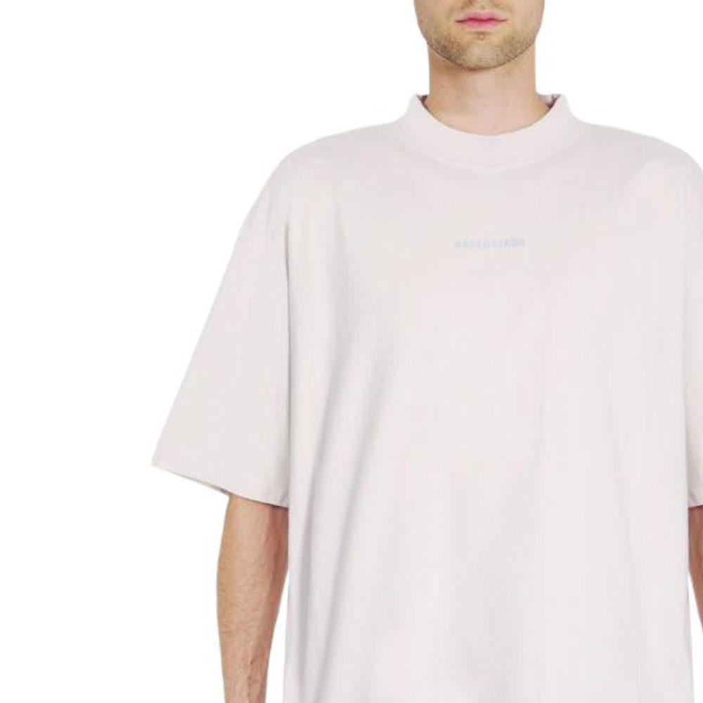 Balenciaga Logo Printed Medium Fit T Shirt 764235TQVN19016