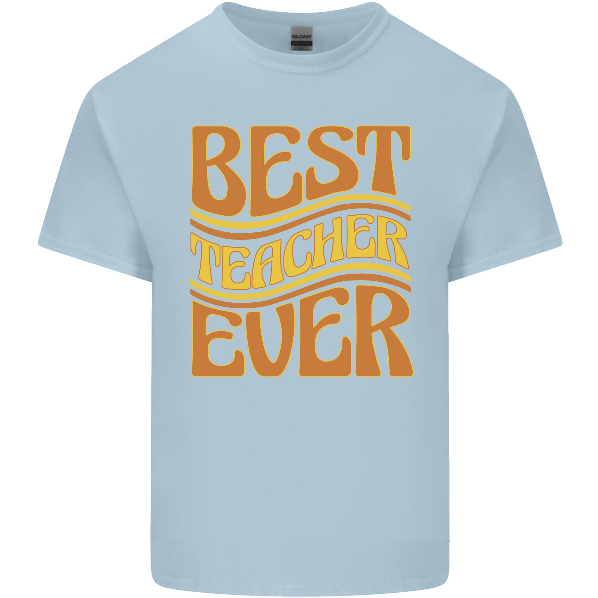 Best Teacher Ever Teaching Maths English Unisexs Light Cotton TShirt S