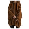 Women's Oversized Hooded Jackets Casual Full Zip Up Hoodies Sweatshirt Long Sleeve Boyfriends Outerwear With Pockets