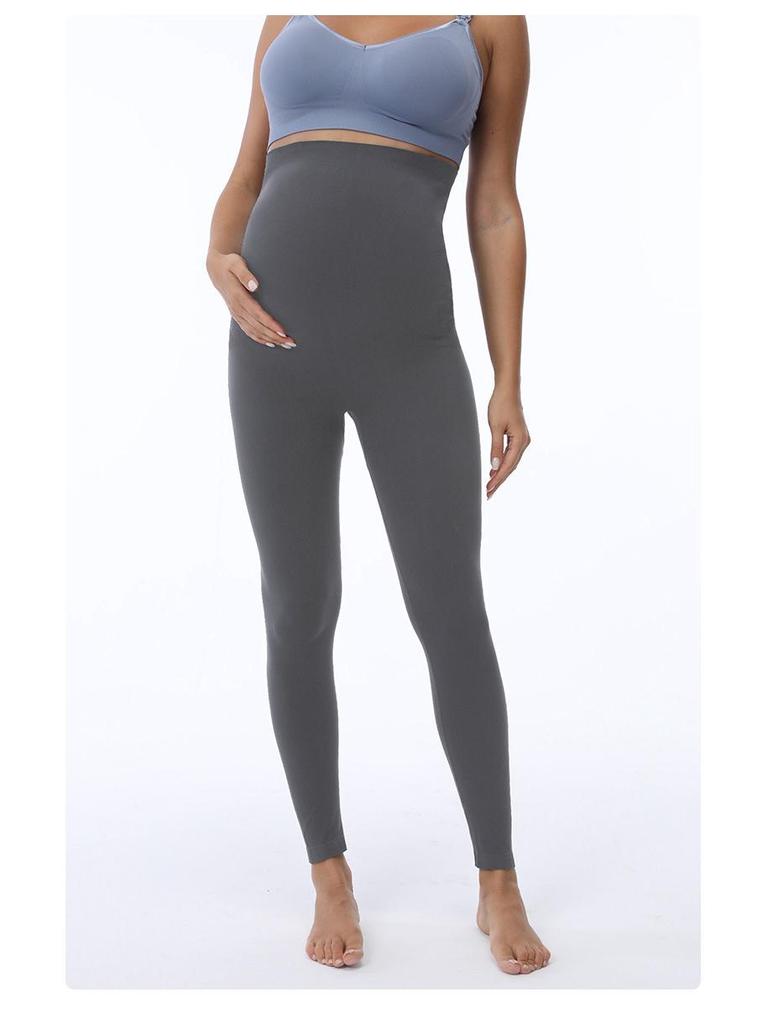 High-Waisted Maternity Yoga Pants: Slimming, Elastic, Tummy Support Sportswear for Women